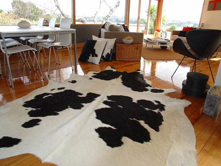 alfombra de vaca