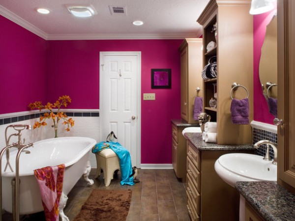 baño -pink-bathroom hgtv com