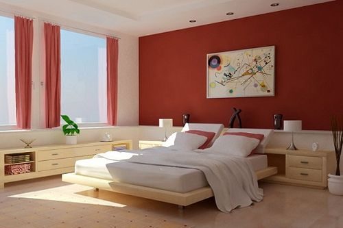 Decoración de dormitorios en colores cálidos